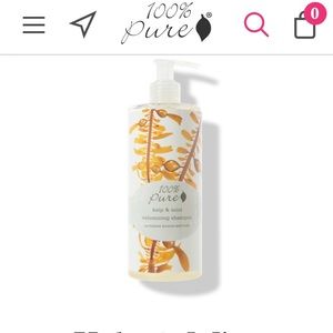 100% Pure Kelp and Mint Volumizing Shampoo NWT